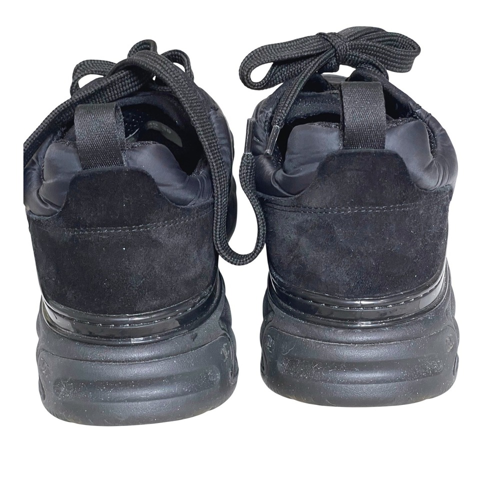 Chanel G38035 Black Nylon Suede Sneakers CC Logo Trainer Shoes EU 39 US 8.5 - Picture 13 of 15